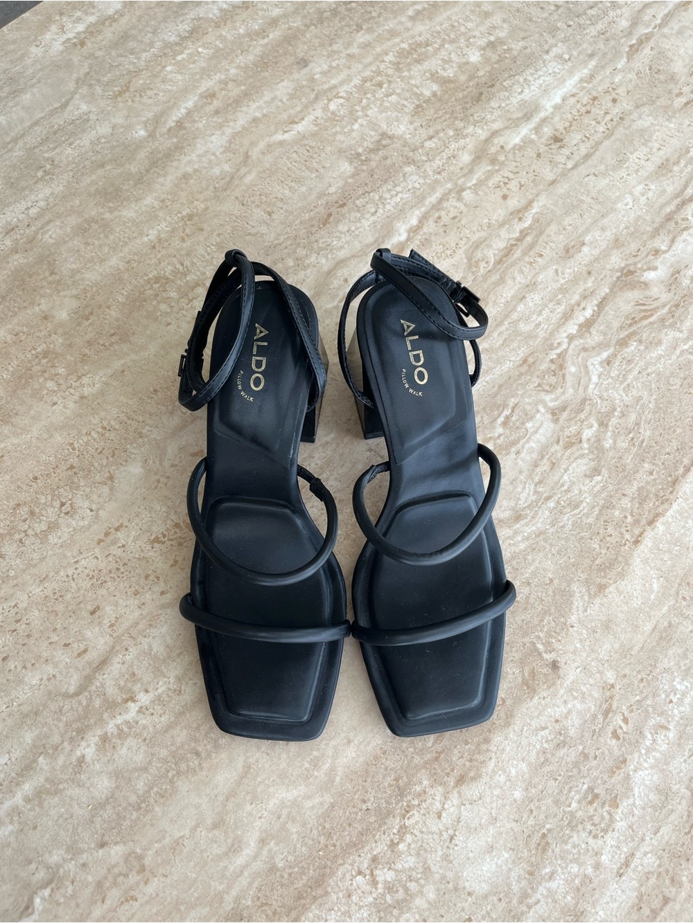 Aldo Strappy Block Heels